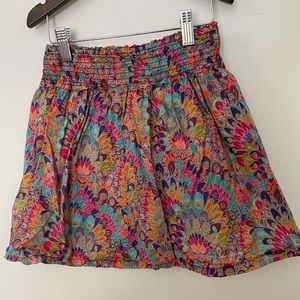 Peek fully lined paisley rainbow skirt